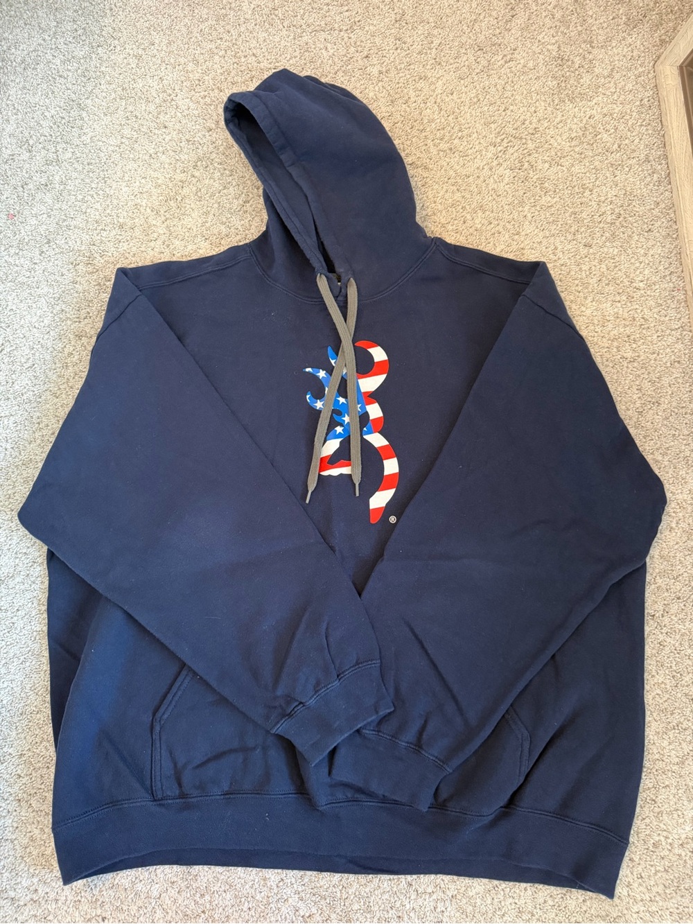 Navy Blue Men’s Browning Hoodie